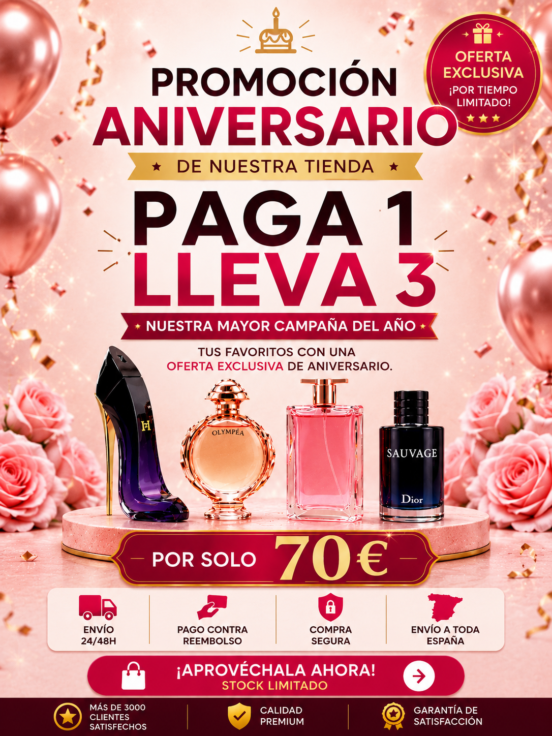 Paga 1, Lleva 3 — Aniversario